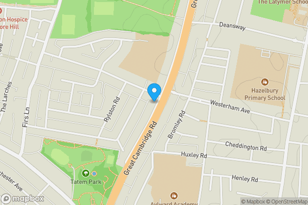 Map location for 36 Harington Terrace, London, London, N18 1JX