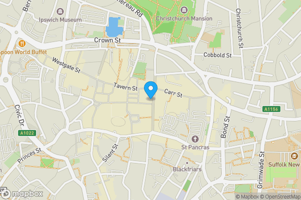 Map location for 14-16 Upper Brook Street, Ipswich, IP4 1EE