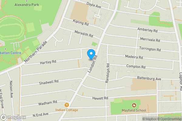 Map location for Flat 1, 315, Portsmouth, Hampshire, PO2 9HQ