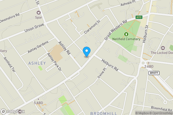 Map location for GF, 7, Chattan Place, Aberdeen, Aberdeenshire, AB10 6RB