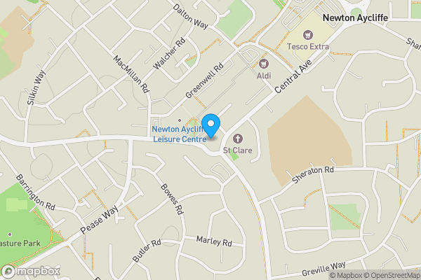 Map location for The Thames Centre & Thames House, Beveridge Way, Newton Aycliffe, County Durham, DL5 4SB