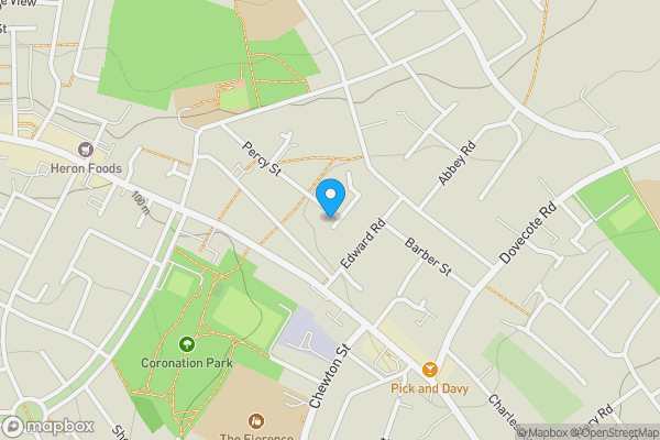 Map location for 48 Percy Street, Eastwood, Nottingham NG16 3EP