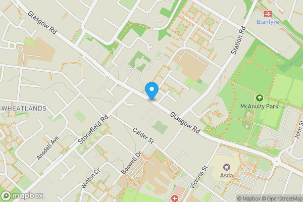 Map location for Homeland, Glasgow Road, Blantyre, Glasgow G72 9HR