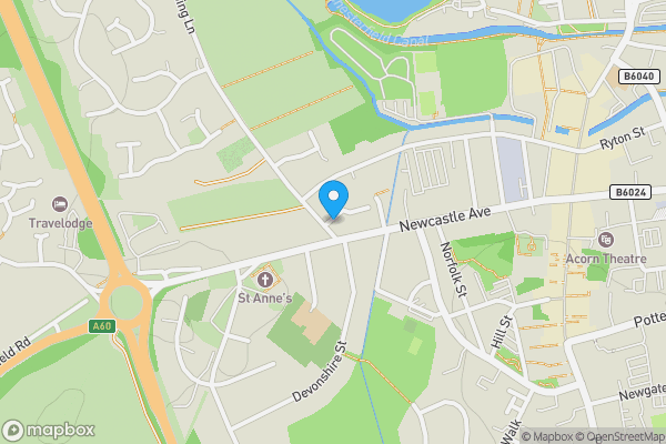 Map location for 10 The Willows Stubbing Lane, Worksop, Nottinghamshire, S80 1ND