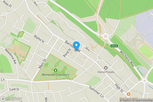 Map location for 31 Barnsley Road, Wombwell, Barnsley, S73 8HT