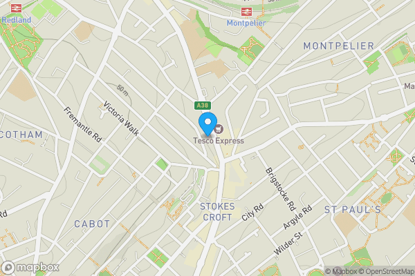 Map location for Land rear of 143, Cheltenham Road, Montpelier, Bristol, BS6 5RR