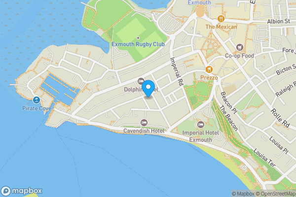 Map location for Flat 2, 26 Morton Road, Exmouth, EX8 1BA