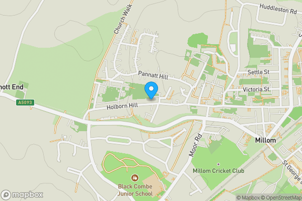 Map location for 126 Holborn Hill, Millom, Cumbria LA18 5BW