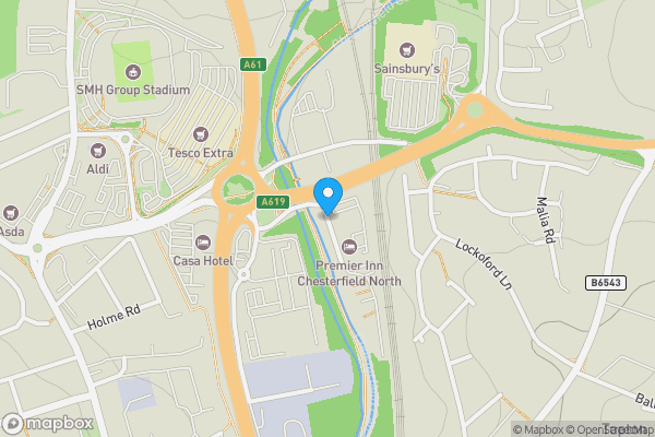 Map location for Tapton Lock Hill, Chesterfield, Derbyshire, S41 7GD