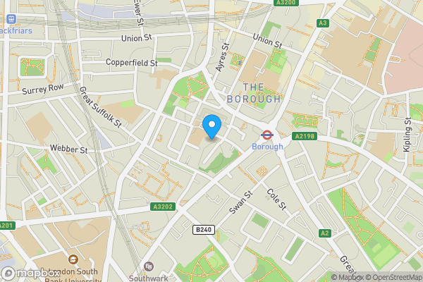 Map location for Flat 17, 54 Lant Street, Borough, London, SE1 1RE