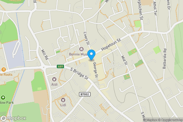 Map location for 11 George Street, Bathgate, West Lothian, EH48 1PH