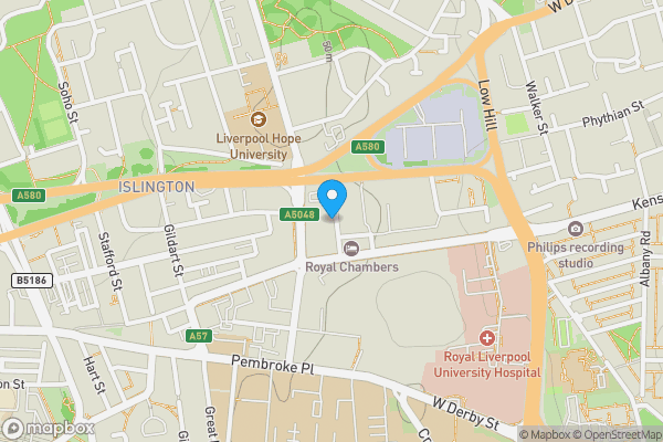 Map location for Apartment 2 - 11, Liverpool and parking space, Merseyside, L6 1LU