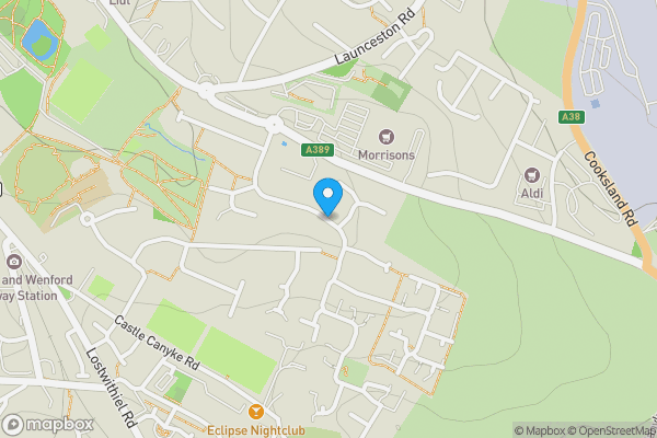 Map location for Gilbert Road, Bodmin, PL31 2BY