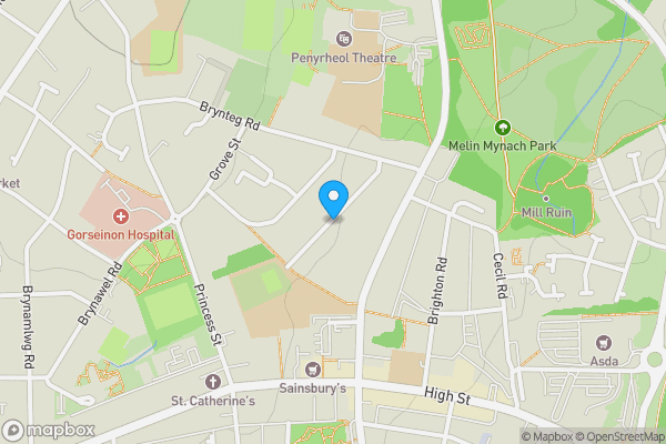 Map location for Brunant Road, Gorseinon, Swansea, West Glamorgan, SA4 4FL