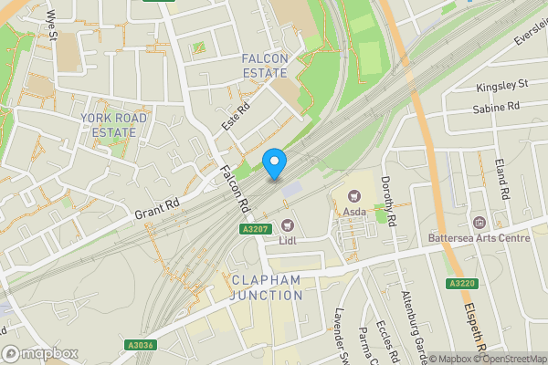 Map location for Osprey Heights, Bramlands Close, London, SW11