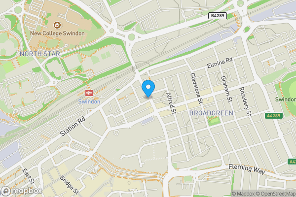 Map location for 35 Haydon Street, Swindon, Wiltshire, SN1 1DT