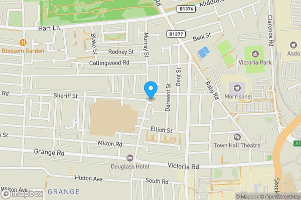 Map location for 40 Murray Street, Hartlepool, Cleveland, TS26 8PH