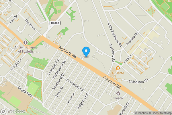 Map location for 23 Aigburth Road & 34 Alexandra Drive, Liverpool, L17 8TE