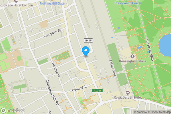 Map location for 8 Vicarage Gate, Kensington, London W8 4HH