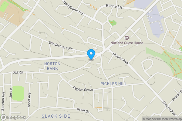 Map location for Old Road, BRADFORD, West Yorkshire, BD7 4PJ