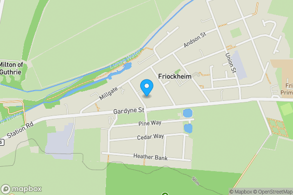 Map location for 16 Development Opportunity with Full Planning, Westgate, Friockheim, Arbroath, DD11 4TX