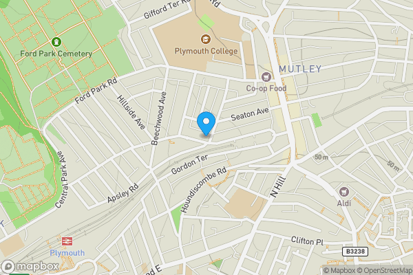 Map location for Flat 2, 62 Dale Road, Plymouth, Devon, PL4 6PA PL4 6PA