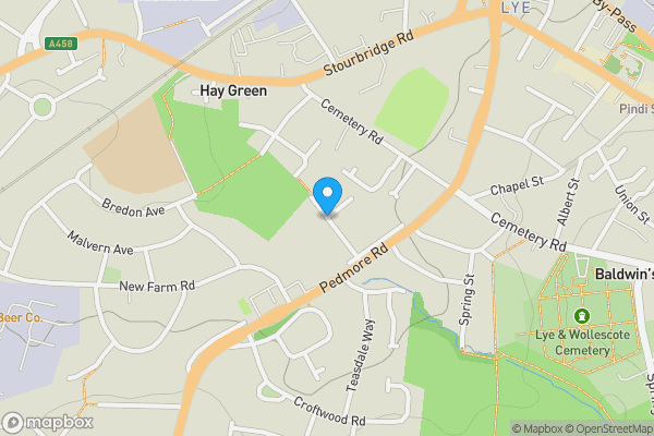 Map location for Shepherds Brook Road, STOURBRIDGE, West Midlands, DY9 7DX