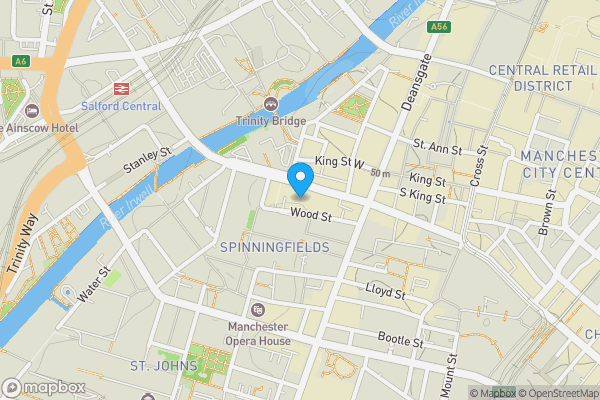 Map location for Manchester Hall, 36 Bridge Street, Manchester, M3 3BT