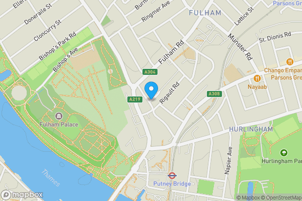 Map location for 29, Burlington Place, Fulham, London, SW6 4NL