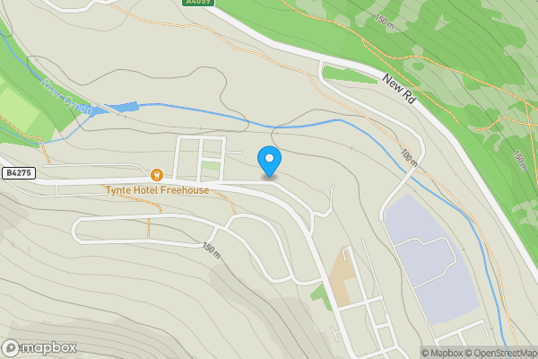 Map location for Land between Walsh St & Abercynon Road Ynysboeth, Mountain Ash, CF45 4YS