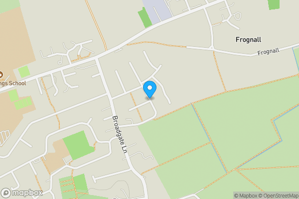 Map location for Rycroft Avenue, Peterborough, Cambridgeshire, PE6 8NT