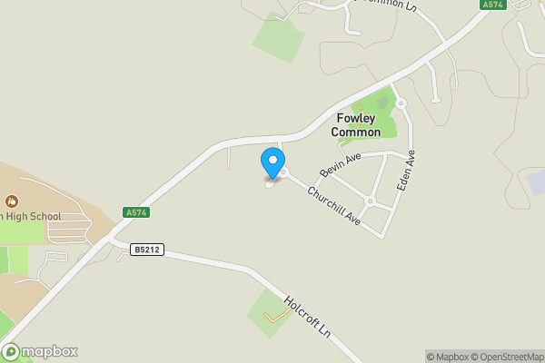 Map location for Beaverbrook Avenue, Warrington, Cheshire, WA3 5HT