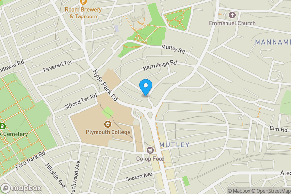 Map location for 25 Lockyer Road, Plymouth, Devon PL3 4RL