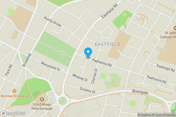 Map location for Padholme Road, PETERBOROUGH, Cambridgeshire, PE1 5EE