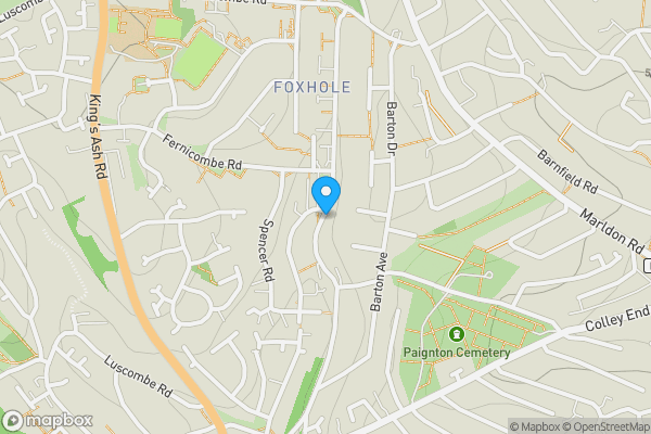 Map location for Oak Lodge, Foxhole Road, Paignton, Devon, TQ3 3TA TQ3 3TA