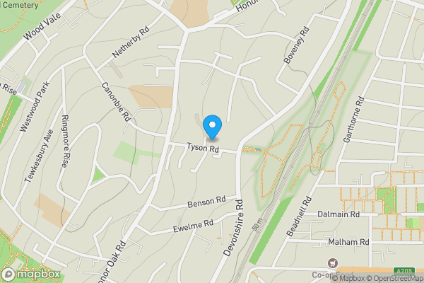 Map location for Freehold of 23, Forest Hill, London, SE23 3AA