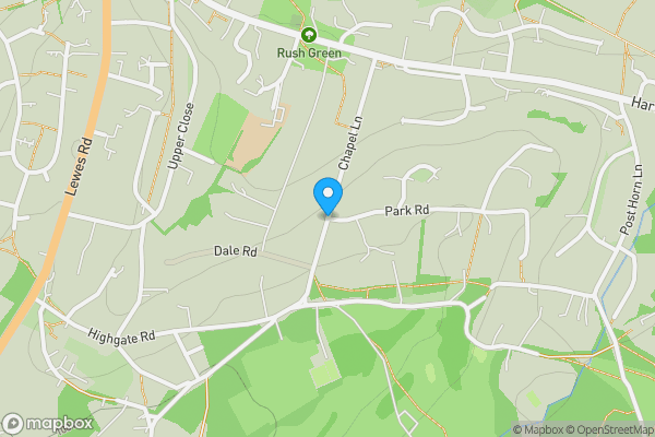 Map location for 1 Park Cottages, Chapel Lane, Forest Row, RH18 5BU