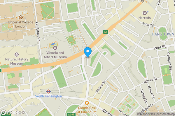 Map location for Flat P, 34-36 Egerton Gardens, Knightsbridge, London, SW3 2DB
