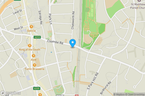 Map location for 30 Coombe Road, Croydon, Surrey, CR0 1BP