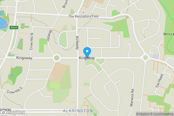 Map location for Kingsway, MANCHESTER, Lancashire, M24 1LS