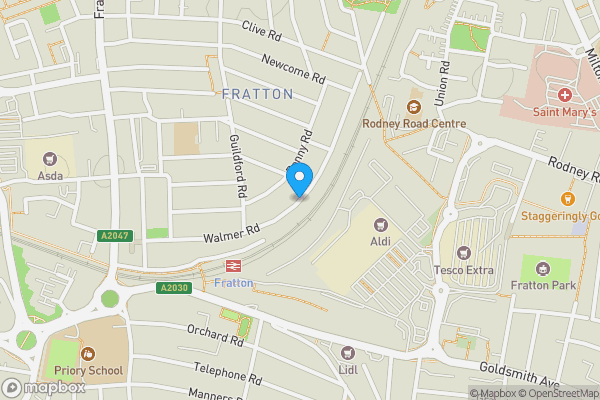 Map location for Walmer Road, Portsmouth, Hampshire, PO1 5AU