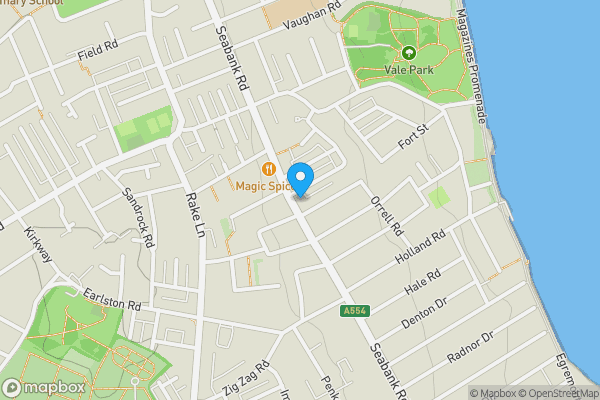 Map location for 118-122 Seabank Road, Wallasey, Merseyside, CH45 1HF