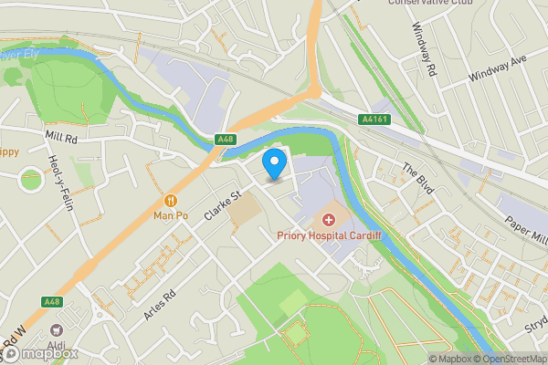 Map location for Robert Street , Ely, Cardiff, CF5 5AA