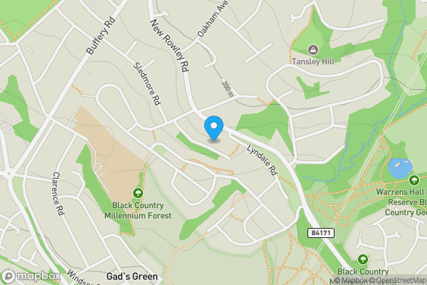 Map location for Housing Development between, 11 and 27 Sanders Close, Dudley DY2 8DP