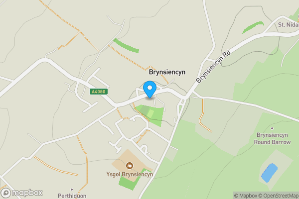 Map location for Glasfryn Brynsiencyn, Llanfairpwllgwyngyll, Anglesey, LL61 6UB