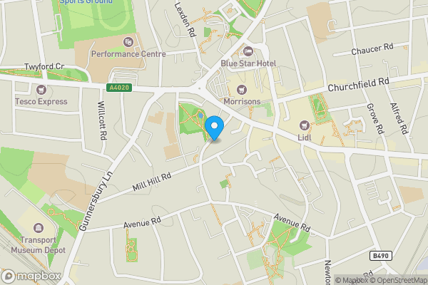 Map location for 32 Crown Street Acton London W3 8SB