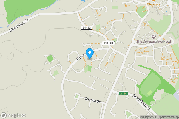 Map location for 12 Constable Close, Halesworth, Suffolk, IP19 8TW