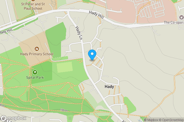 Map location for 57 Houldsworth Drive, Chesterfield, Derbyshire S41 0BP