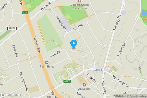 Map location for Flat 52 Harpenmead Point, Granville Road, London, NW2 2LL