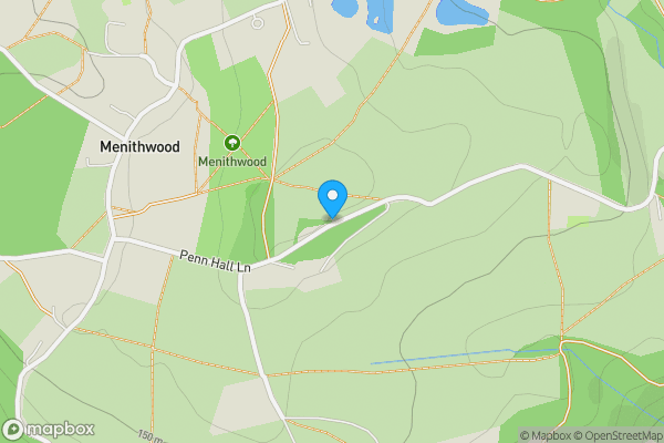 Map location for 1 Penn Hall, , Penn Hall Lane, Menith Wood, Worcestershire , WR6 6UE